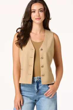 Cato Pinstripe Vest><noscript><img width=