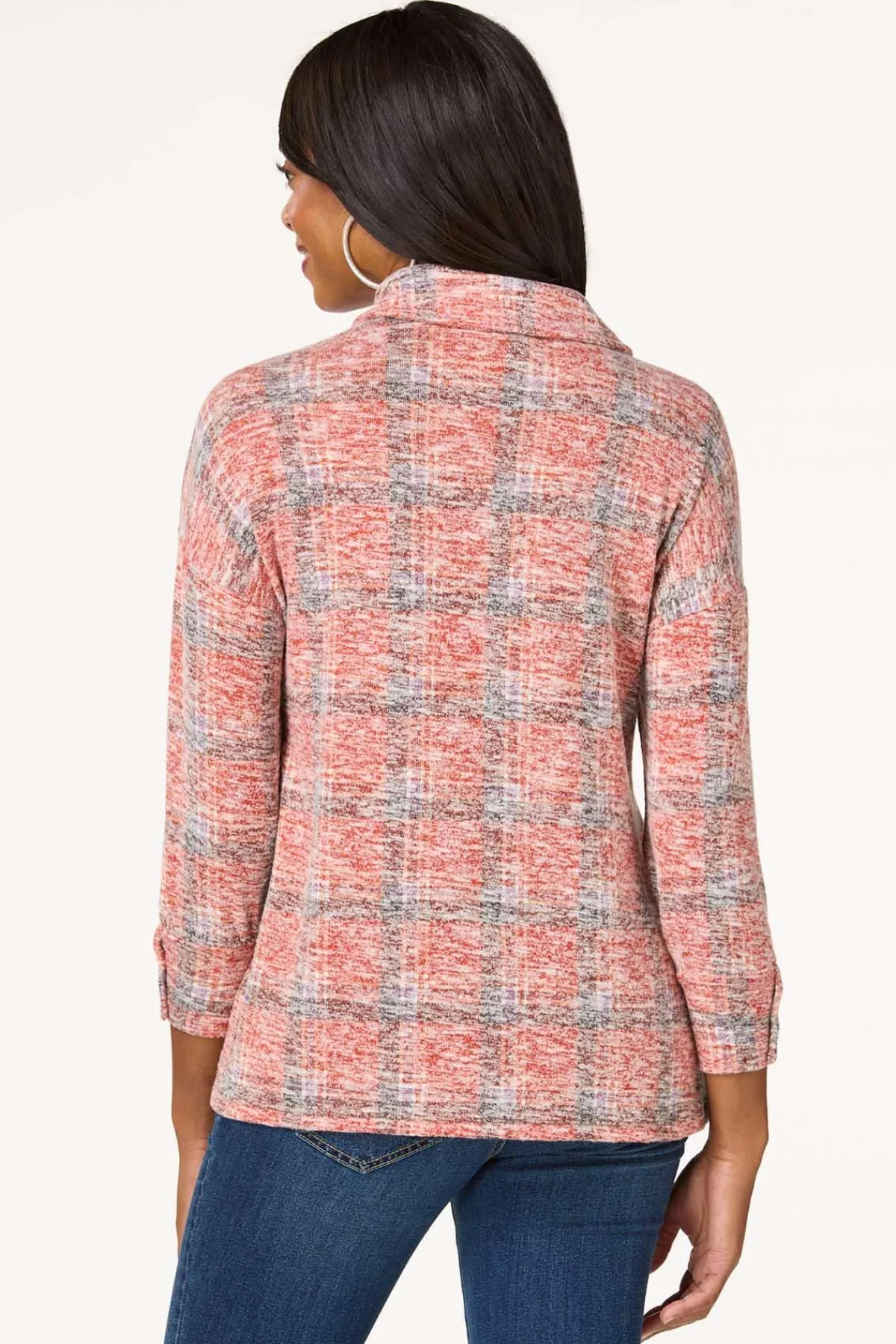 Cato Plaid Collared Shirt> Tops