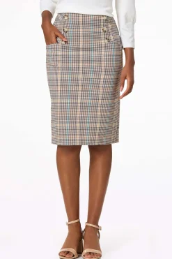 Cato Plaid Pencil Skirt><noscript><img width=
