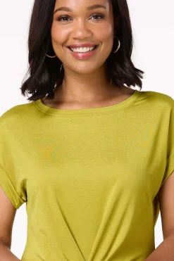 Cato Pleated Front Dolman Sleeve Top><noscript><img width=