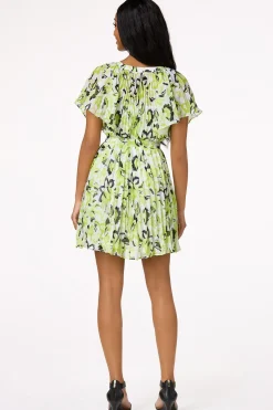 Cato Pleated Ruffled Sleeve Dress> Dresses