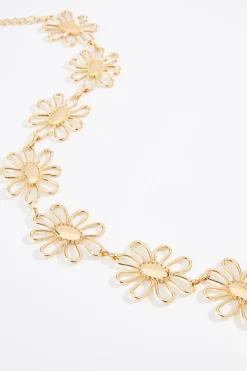 Cato Plus Size Daisy Flower Chain Belt> Belts