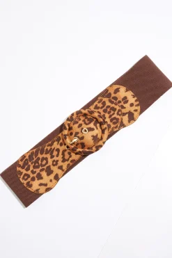 Cato Plus Size Leopard Buckle Stretch Belt> Belts