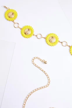 Cato Plus Size Sunflower Chain Belt> Belts