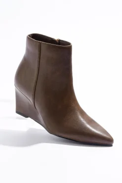 Cato Pointed Toe Wedge Booties> Boots