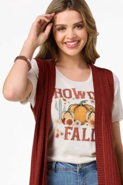 Cato Pointelle Sweater Vest><noscript><img width=