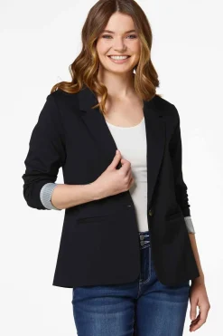 Cato Printed Cuff Ponte Blazer> Suiting|Jackets & Vests