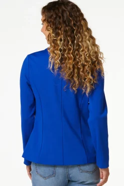 Cato Printed Cuff Ponte Blazer><noscript><img width=