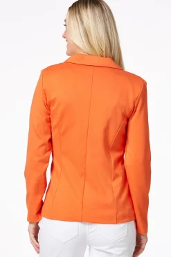 Cato Printed Cuff Ponte Blazer><noscript><img width=