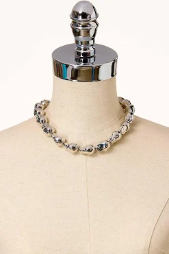 Cato Puffy Metal Short Necklace> Necklaces