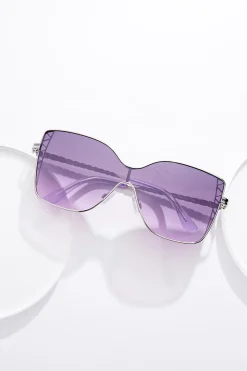 Cato Purple Lens Metal Sunglasses> Sunglasses
