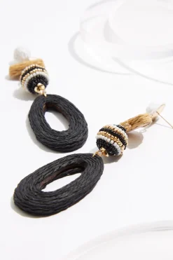 Cato Raffia Tiered Earrings> Earrings