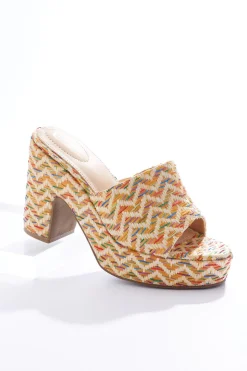 Cato Raffia Wrapped Platform Sandals> Sandals|Heels