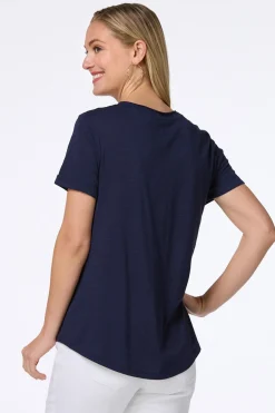 Cato Raw Edge Tee> Tops