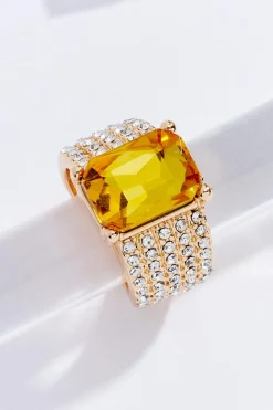 Cato Rectangle Stone Ring> Rings