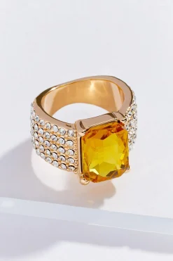 Cato Rectangle Stone Ring> Rings