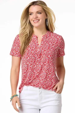 Cato Red Floral Top><noscript><img width=