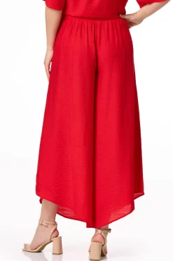 Cato Red Pleated Wide Leg Pants> Pants