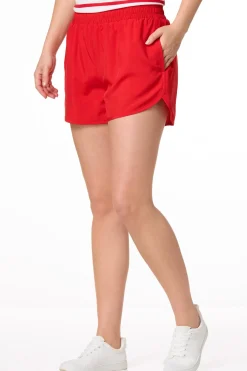 Cato Red Pull- On Shorts> Athleisure|Shorts