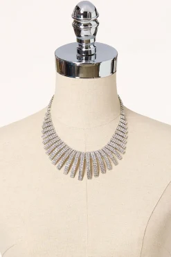 Cato Rhinestone Burst Bib Necklace> Social Occasion|Necklaces