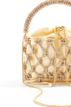 Cato Rhinestone Caged Mini Bag> Handbags