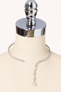 Cato Rhinestone Choker Necklace> Necklaces