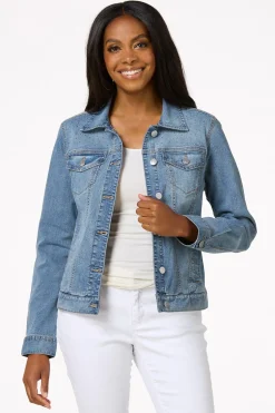 Cato Rhinestone Denim Jacket> Jeans|Jackets & Vests
