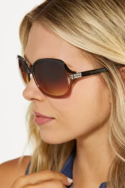Cato Rhinestone Detail Square Sunglasses><noscript><img width=