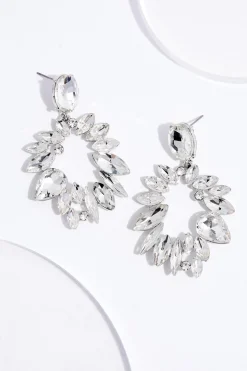 Cato Rhinestone Faceted Statement Earrings> Social Occasion|Earrings