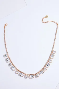 Cato Rhinestone Glass Short Necklace> Necklaces