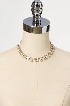 Cato Rhinestone Glass Short Necklace> Necklaces