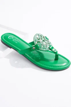 Cato Rhinestone Medallion Sandals><noscript><img width=