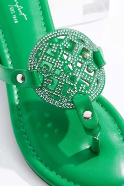 Cato Rhinestone Medallion Sandals><noscript><img width=