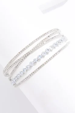 Cato Rhinestone Row Cuff Bracelet> Social Occasion