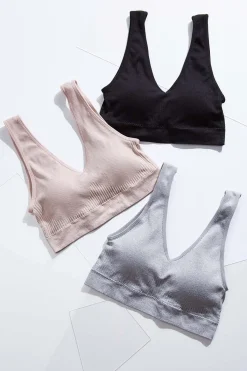 Cato Ribbed Bralette Set> Intimates