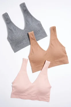 Cato Ribbed Bralette Set> Intimates