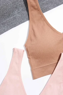 Cato Ribbed Bralette Set><noscript><img width=