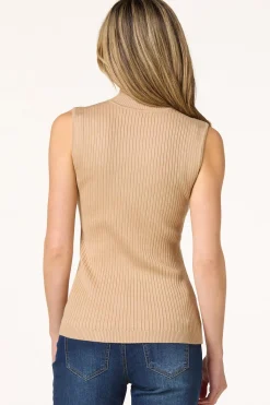 Cato Ribbed Mock Neck Sweater><noscript><img width=