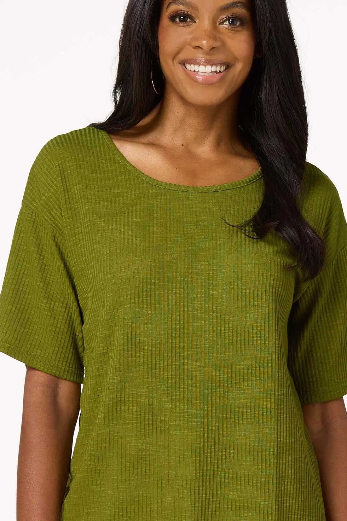 Cato Ribbed Ring Back Top> Tops