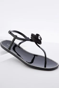 Cato Rosette Jelly Thong Sandals> Sandals|Flats