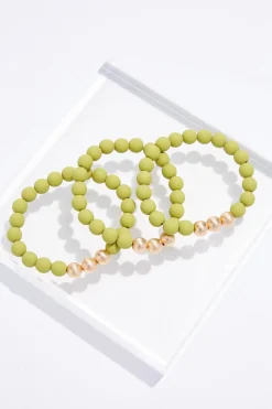 Cato Rubber Ball Stretch Bracelet Set><noscript><img width=