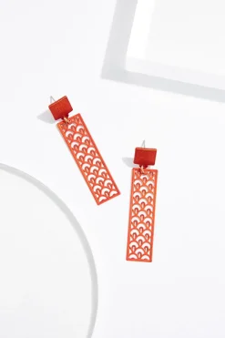 Cato Rubber Filigree Post Earrings><noscript><img width=