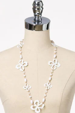 Cato Rubber Floral Long Necklace Set> Sets