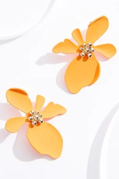 Cato Rubber Flower Button Earrings> Earrings