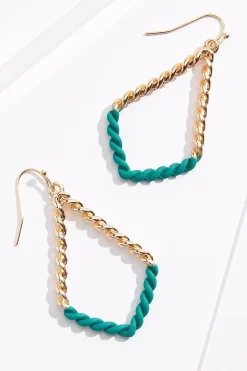 Cato Rubber Twist Dangle Earrings> Earrings