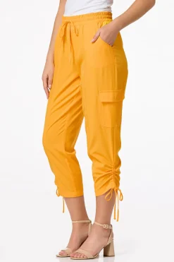 Cato Ruched Drawstring Cargo Pants><noscript><img width=