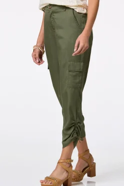 Cato Ruched Hem Cargo Pants><noscript><img width=