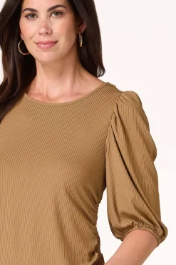 Cato Ruched Side Tie Top><noscript><img width=
