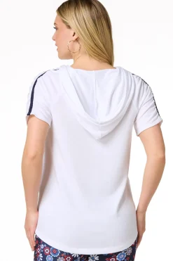 Cato Ruched Sleeve Hoodie> Athleisure|Tops