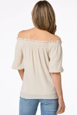 Cato Ruffled Balloon Sleeve Top> Tops